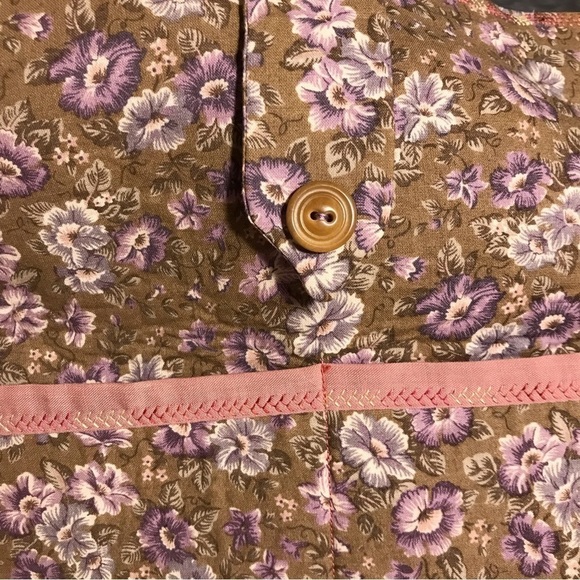 Handmade/ homemade bucket purse.  Cotton. - Picture 5 of 6